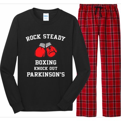 Rock Steady Boxing Knock Out Parkinsons Long Sleeve Pajama Set