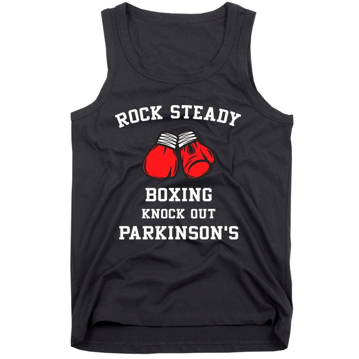 Rock Steady Boxing Knock Out Parkinsons Tank Top