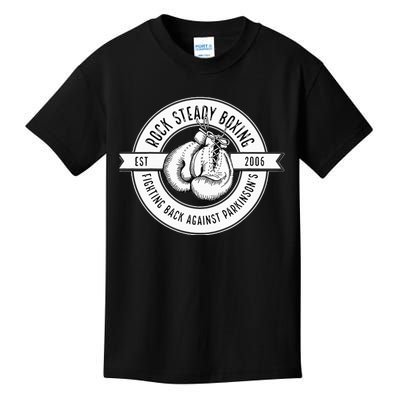 Rock Steady Boxing Fighting Back Against Parkinson Est 2006 Kids T-Shirt