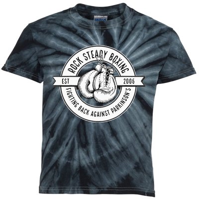 Rock Steady Boxing Fighting Back Against Parkinson Est 2006 Kids Tie-Dye T-Shirt