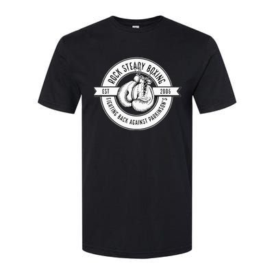 Rock Steady Boxing Fighting Back Against Parkinson Est 2006 Softstyle CVC T-Shirt