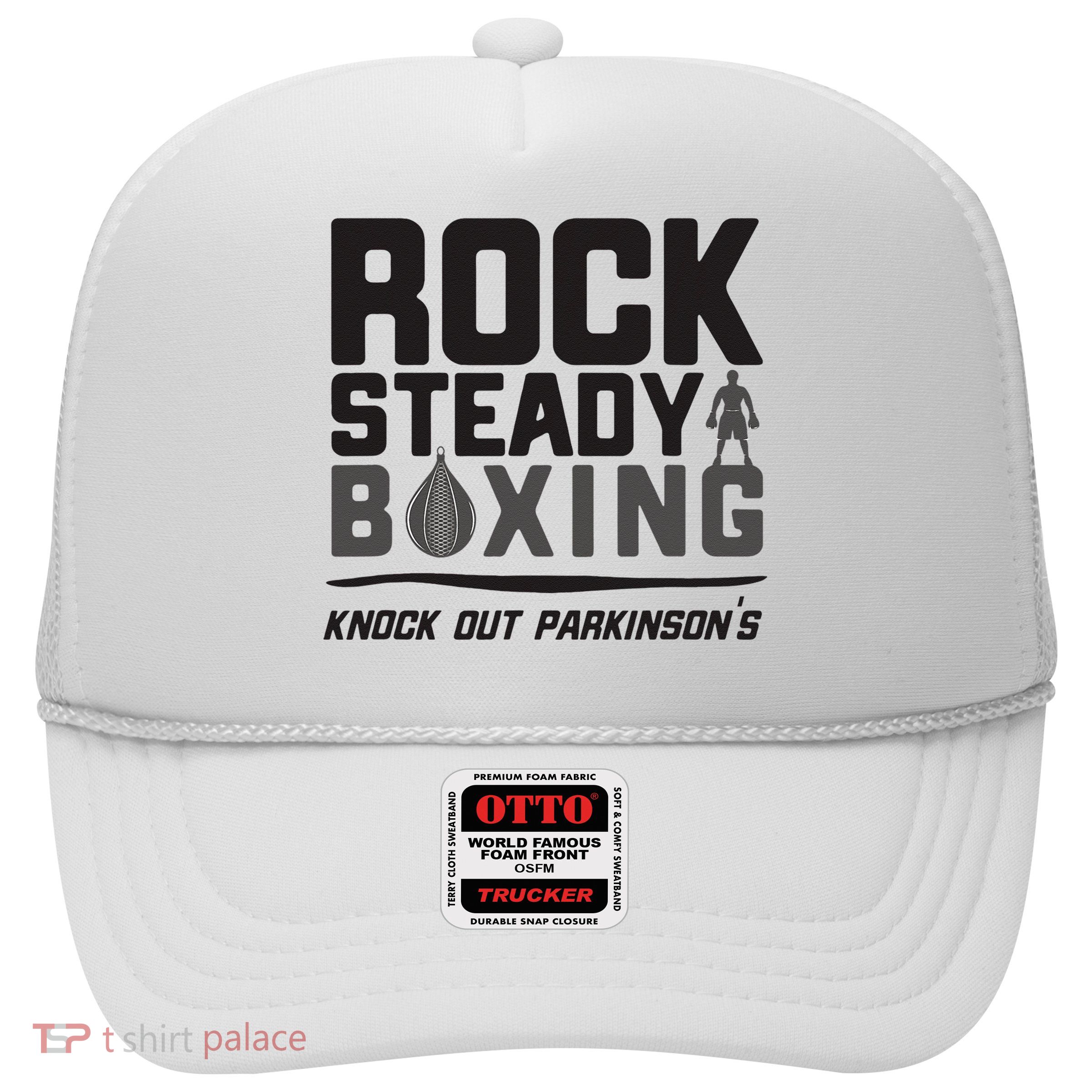 Rock Steady Boxing Knock Out Parkinsons Trucker Hat