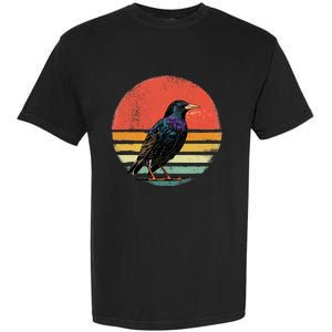 Retro Starling Bird Animal Birdwatcher Bird Lover Garment-Dyed Heavyweight T-Shirt