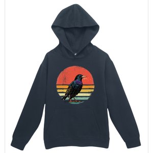 Retro Starling Bird Animal Birdwatcher Bird Lover Urban Pullover Hoodie