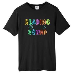 Reading Squad Back To School Kindergarten Teacher Kinder Great Gift Tall Fusion ChromaSoft Performance T-Shirt