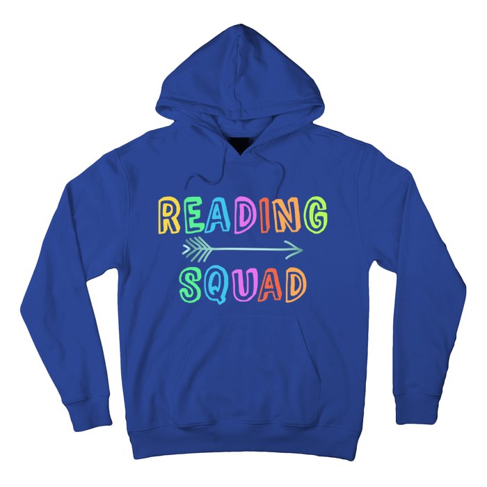 Reading Squad Back To School Kindergarten Teacher Kinder Great Gift Hoodie