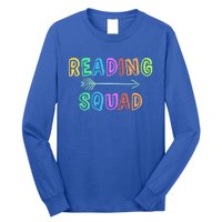 Reading Squad Back To School Kindergarten Teacher Kinder Great Gift Long Sleeve Shirt