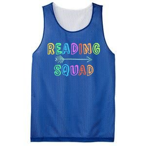 Reading Squad Back To School Kindergarten Teacher Kinder Great Gift Mesh Reversible Basketball Jersey Tank