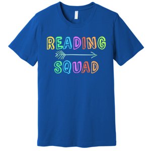 Reading Squad Back To School Kindergarten Teacher Kinder Great Gift Premium T-Shirt