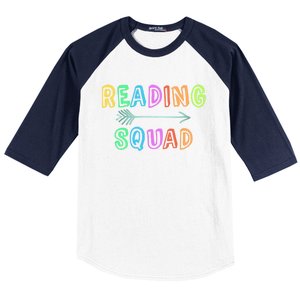 Reading Squad Back To School Kindergarten Teacher Kinder Great Gift Baseball Sleeve Shirt