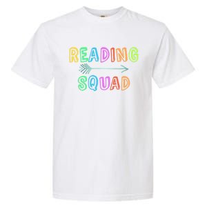 Reading Squad Back To School Kindergarten Teacher Kinder Great Gift Garment-Dyed Heavyweight T-Shirt