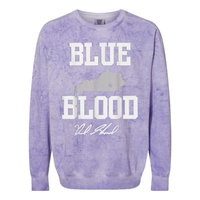 Reed Sheppard Blue Blood Colorblast Crewneck Sweatshirt