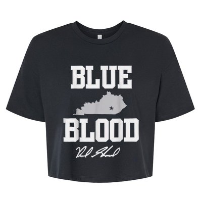 Reed Sheppard Blue Blood Bella+Canvas Jersey Crop Tee