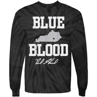 Reed Sheppard Blue Blood Tie-Dye Long Sleeve Shirt