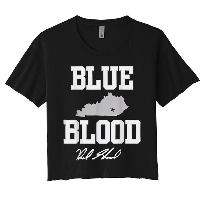 Reed Sheppard Blue Blood Women's Crop Top Tee