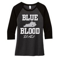 Reed Sheppard Blue Blood Women's Tri-Blend 3/4-Sleeve Raglan Shirt