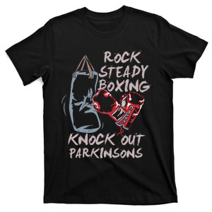 Rock Steady Boxing Knock Out Parkinsons Gift T-Shirt