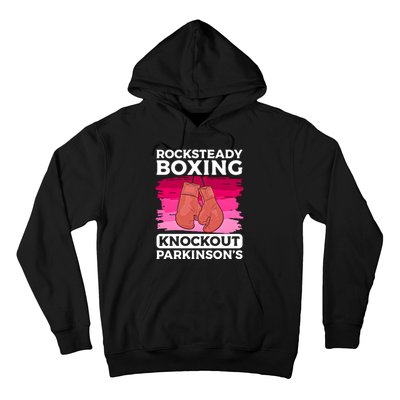 Rock Steady Boxing Knock Out ParkinsonS Awareness Meaningful Gift Hoodie