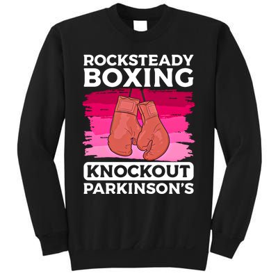 Rock Steady Boxing Knock Out ParkinsonS Awareness Meaningful Gift Sweatshirt