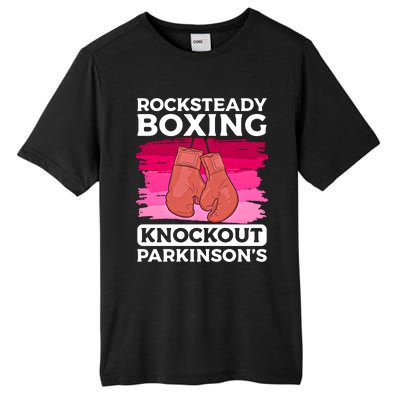 Rock Steady Boxing Knock Out ParkinsonS Awareness Meaningful Gift Tall Fusion ChromaSoft Performance T-Shirt