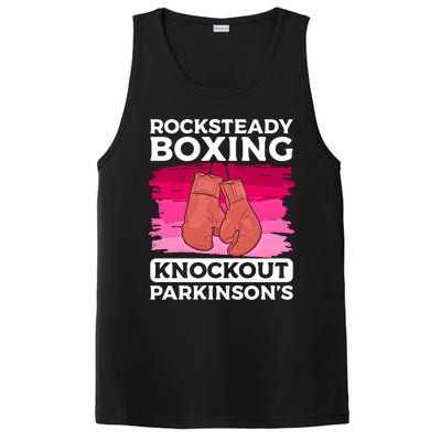 Rock Steady Boxing Knock Out ParkinsonS Awareness Meaningful Gift PosiCharge Competitor Tank