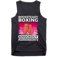 Rock Steady Boxing Knock Out ParkinsonS Awareness Meaningful Gift Tank Top