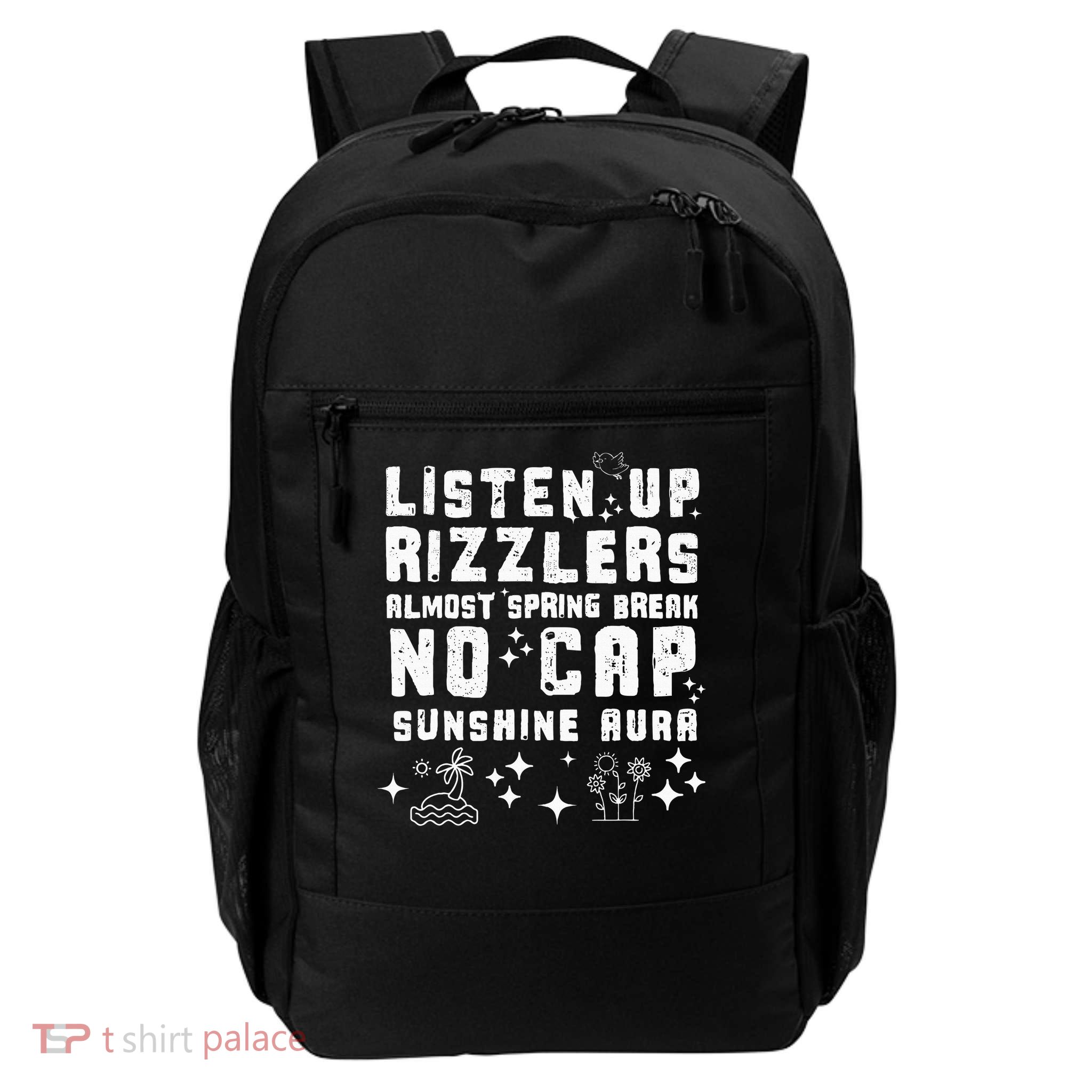 Rizzlers Spring Break No Cap Teacher Daily Commute Backpack