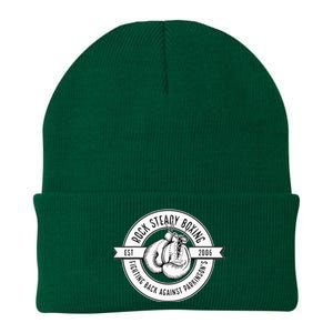 Rock Steady Boxing Fighting Back Against Parkinson Est 2006 Knit Cap Winter Beanie