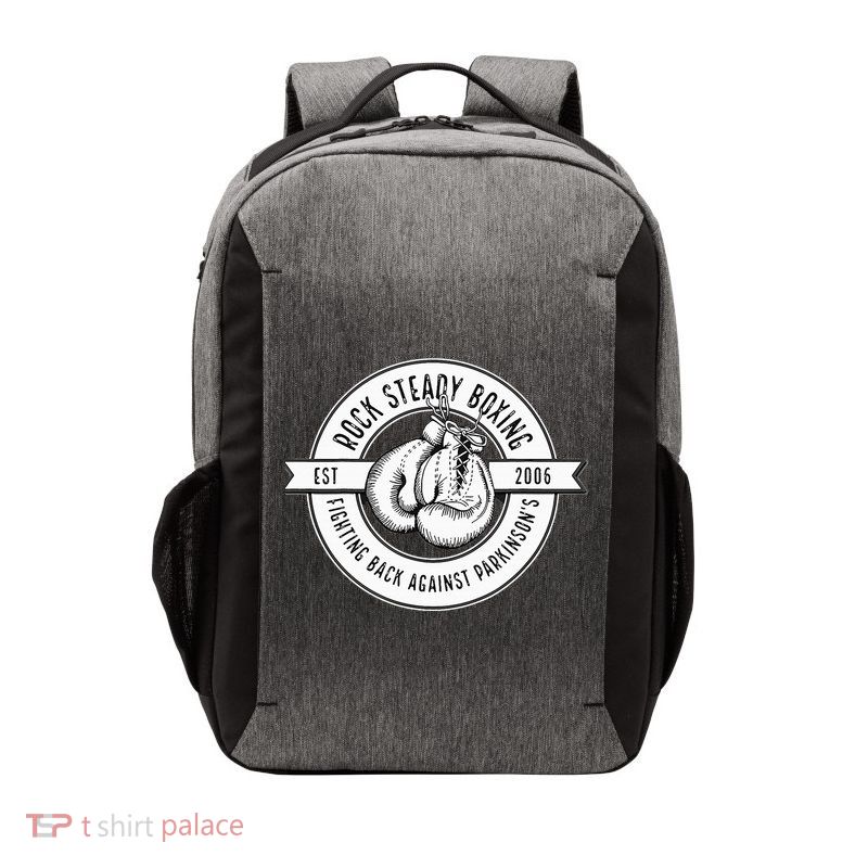 Rock Steady Boxing Fighting Back Against Parkinson Est 2006 Vector Backpack