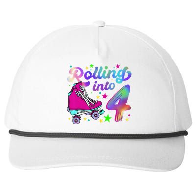 Roller Skate Birthday 4th 80s Outfit Decades Party Snapback Five-Panel Rope Hat