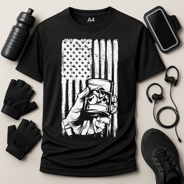 Retro Scotch Bourbon Whisky 4th of July Performance Shirt