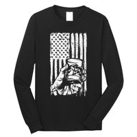 Retro Scotch Bourbon Whisky 4th of July Long Sleeve Shirt