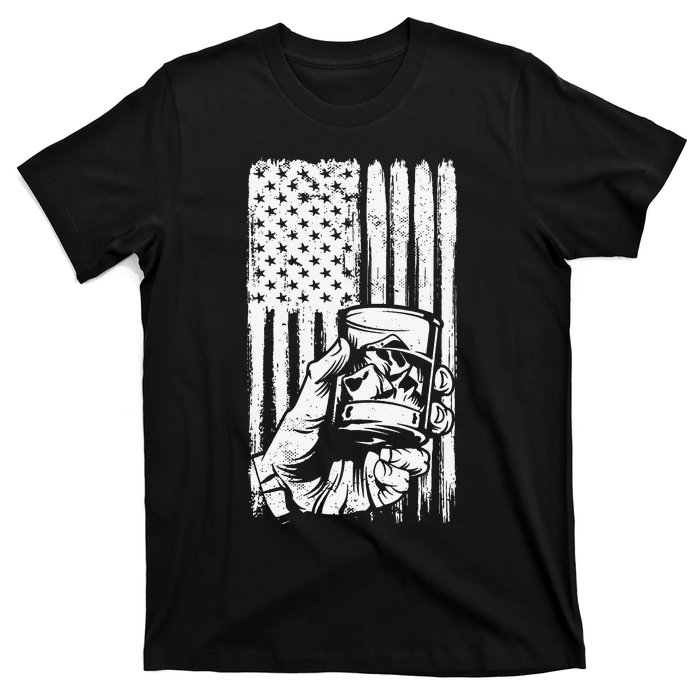 Retro Scotch Bourbon Whisky 4th of July T-Shirt