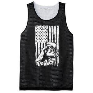 Retro Scotch Bourbon Whisky 4th of July Mesh Reversible Basketball Jersey Tank