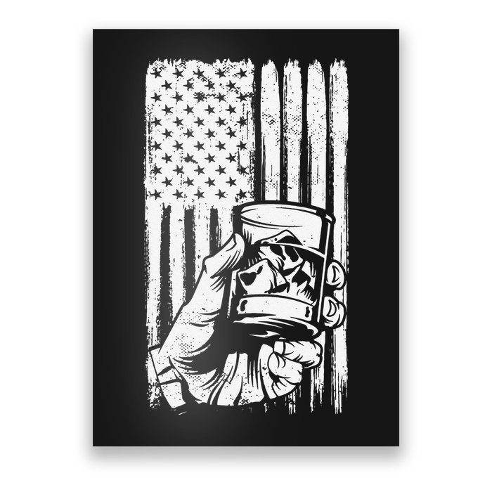 Retro Scotch Bourbon Whisky 4th of July Poster