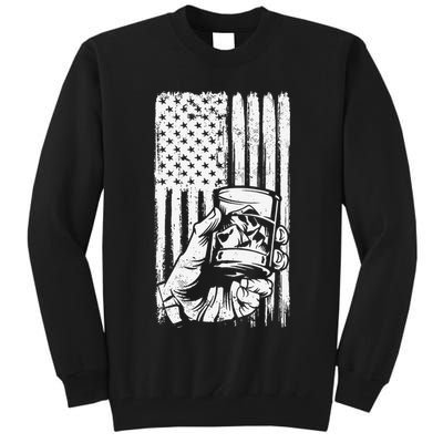 Retro Scotch Bourbon Whisky 4th of July Tall Sweatshirt