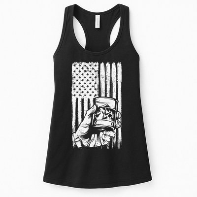 Retro Scotch Bourbon Whisky 4th of July Womens Tank Top