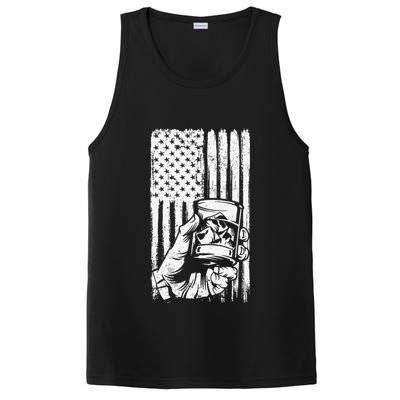 Retro Scotch Bourbon Whisky 4th of July PosiCharge Competitor Tank