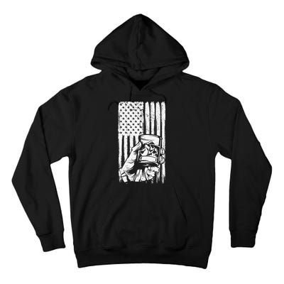 Retro Scotch Bourbon Whisky 4th of July Tall Hoodie
