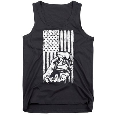 Retro Scotch Bourbon Whisky 4th of July Tank Top