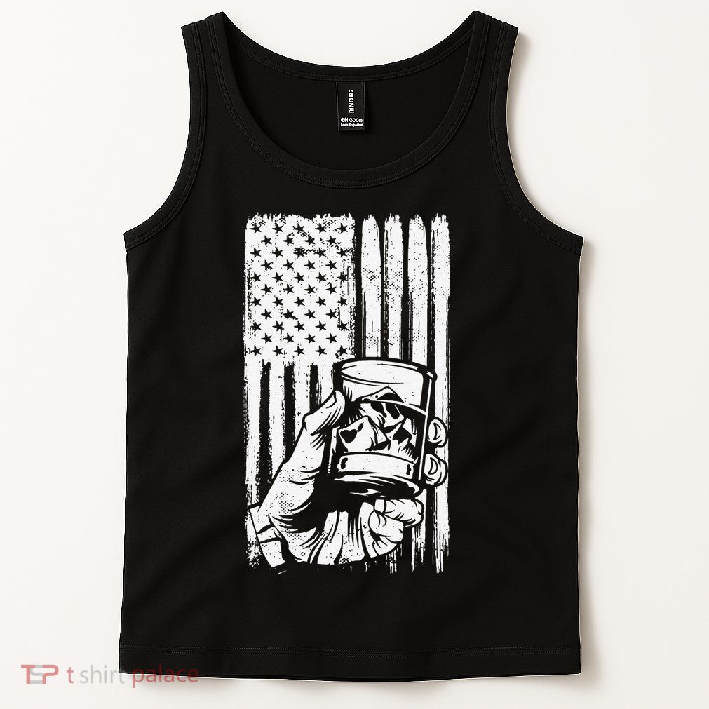 Retro Scotch Bourbon Whisky 4th of July Tank Top