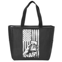 Retro Scotch Bourbon Whisky 4th of July Zip Tote Bag
