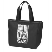 Retro Scotch Bourbon Whisky 4th of July Zip Tote Bag
