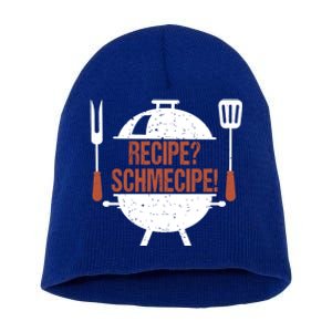 Recipe Schmecipe Bbq Grill Barbecue Cool Gift Short Acrylic Beanie