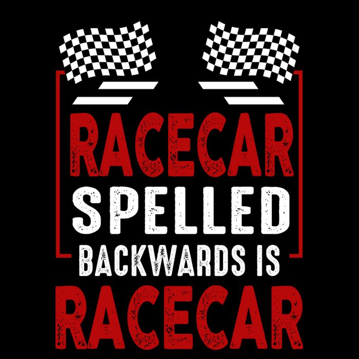 Racecar Spelled Backwards Funny Car Mechanic Race Car Cooling Performance Crew T-Shirt