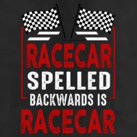 Racecar Spelled Backwards Funny Car Mechanic Race Car 11oz C Handle Ceramic Mug