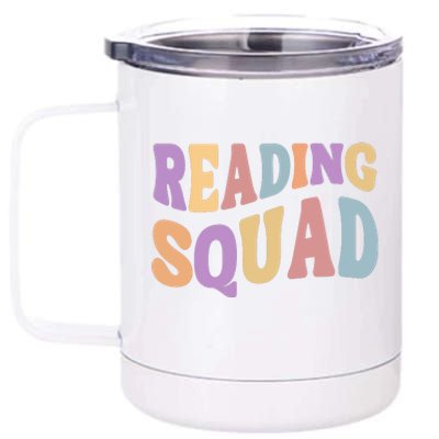 Reading Squad Book Lover Bookworm 12 oz Stainless Steel Tumbler Cup