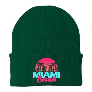 Retro South Beach Miami Florida Pop Art Knit Cap Winter Beanie