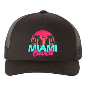 Retro South Beach Miami Florida Pop Art Yupoong Adult 5-Panel Trucker Hat