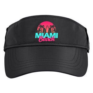 Retro South Beach Miami Florida Pop Art Adult Drive Performance Visor